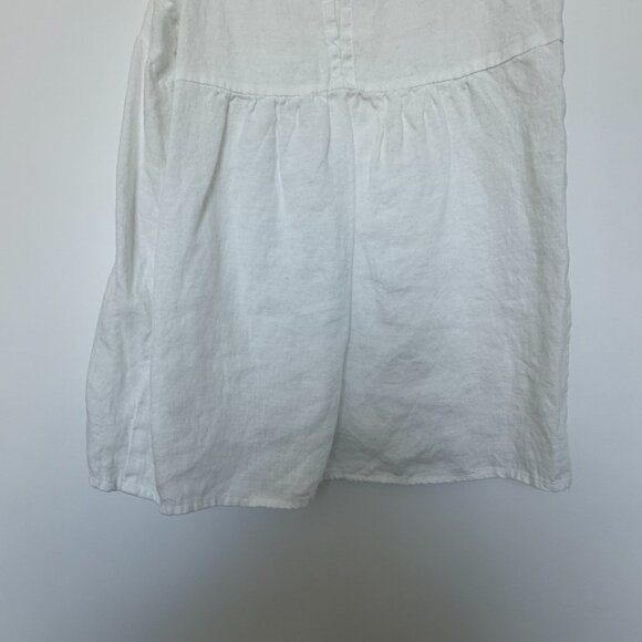 James Perse White Linen Sleeveless Top Size 0 - Picture 7 of 8
